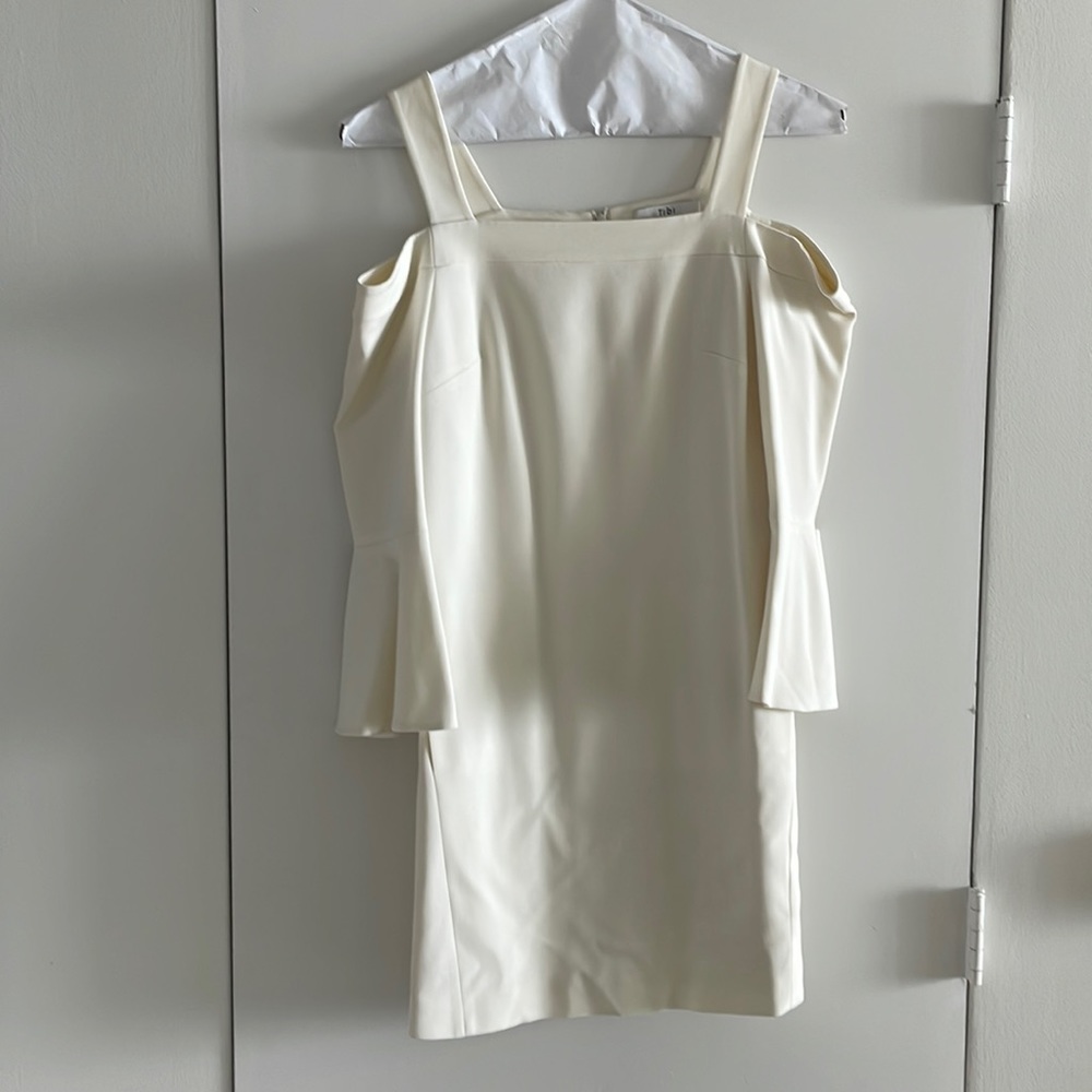 Tibi Cream Mini Dress
